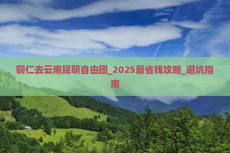 铜仁去云南昆明自由团