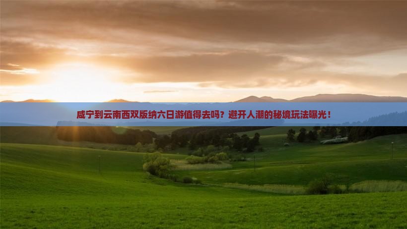 咸宁到云南西双版纳六日游