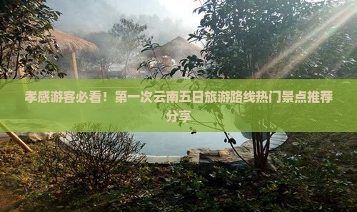 孝感游客必看！第一次云南五日旅游路线热门景点推荐分享