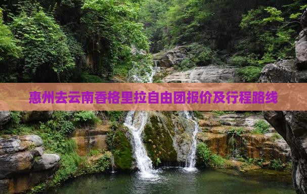 惠州去云南香格里拉自由团报价及行程路线