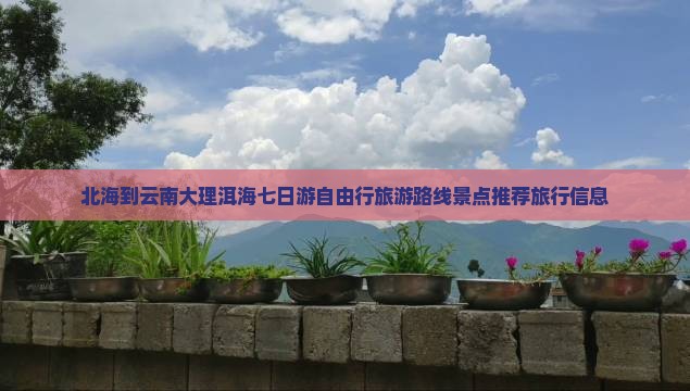 北海到云南大理洱海七日游自由行旅游路线景点推荐旅行信息