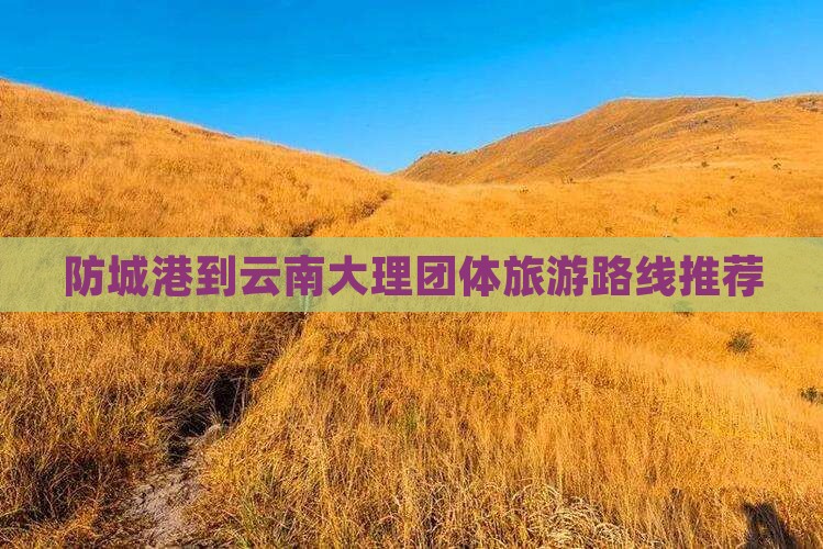 防城港到云南大理团体旅游路线推荐