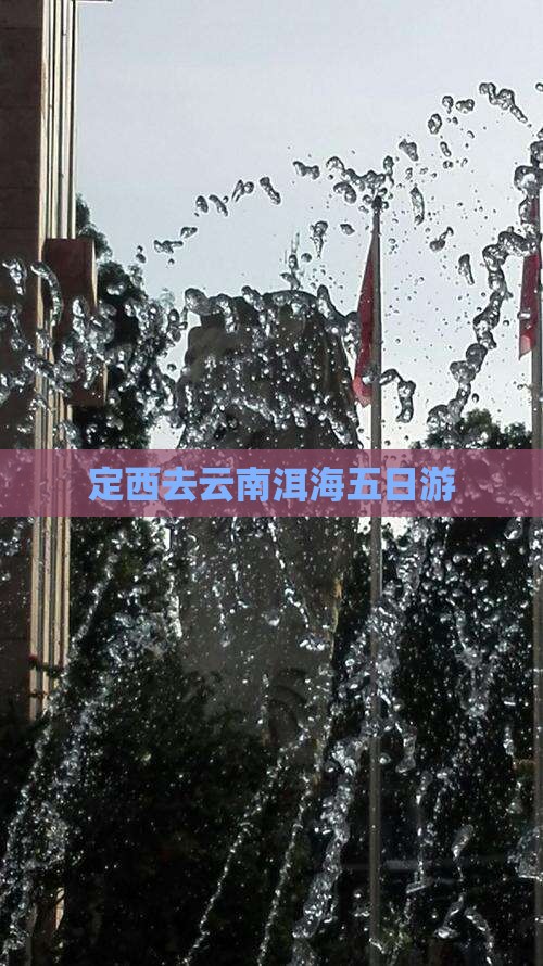 定西去云南洱海五日游