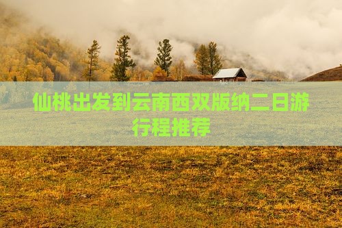 仙桃出发到云南西双版纳二日游行程推荐