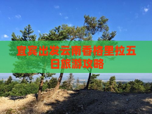 宜宾出发云南香格里拉五日旅游攻略