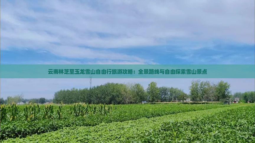 云南林芝至玉龙雪山自由行旅游攻略：全景路线与自由探索雪山景点