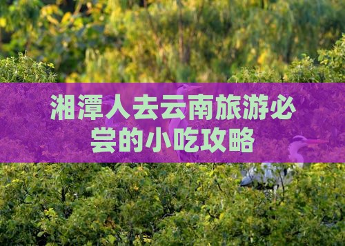 湘潭人去云南旅游必尝的小吃攻略