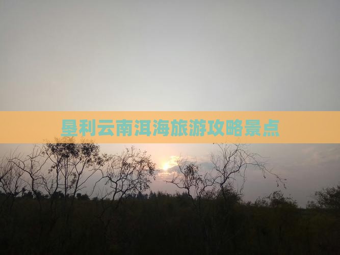 垦利去云南洱海景点