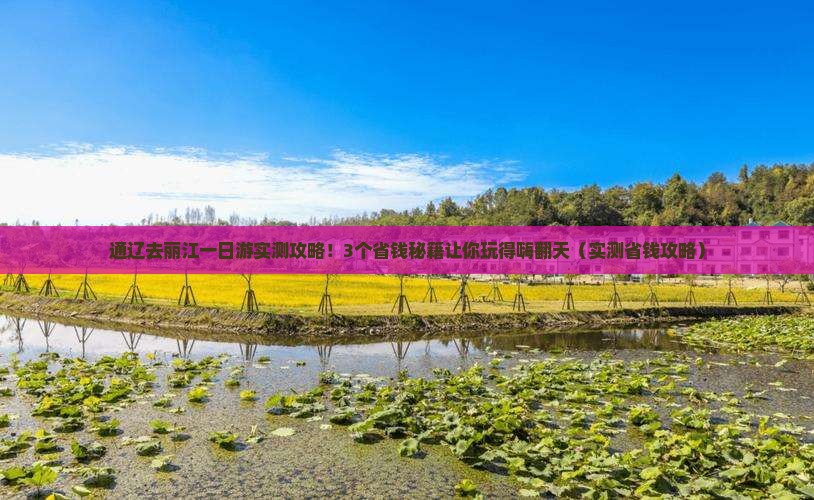 通辽市去云南丽江一日
