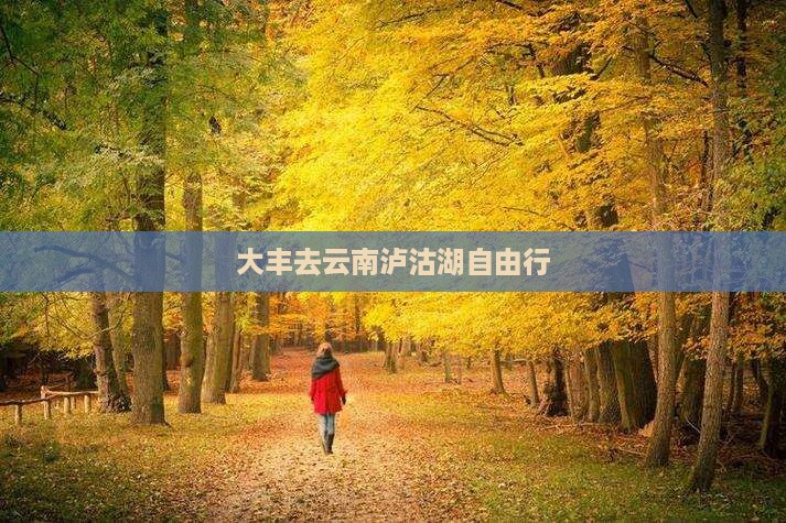 大丰去云南泸沽湖自由行