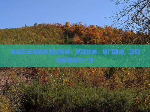 阜新到云南香格里拉旅游：详细攻略、热门路线、跟团推荐及报价一览