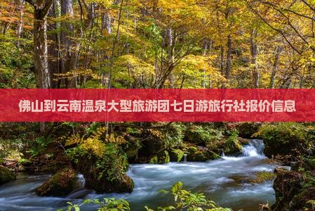佛山到云南温泉大型旅游团七日游旅行社报价信息
