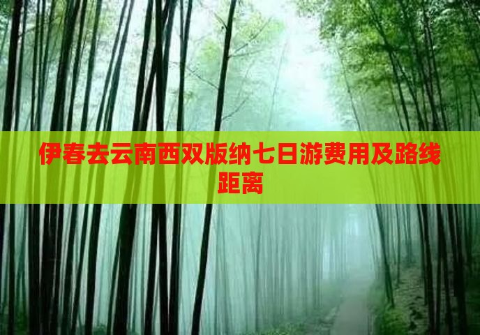 伊春去云南西双版纳七日游费用及路线距离