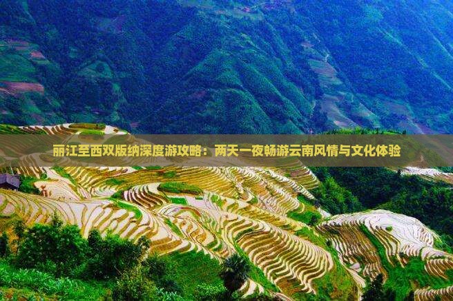 丽江至西双版纳深度游攻略：两天一夜畅游云南风情与文化体验