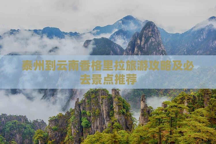 泰州到云南香格里拉旅游攻略及必去景点推荐