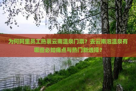 为何阿里员工热衷云南温泉门票？去云南泡温泉有哪些必知痛点与热门新选择？