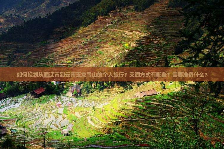 如何规划从通辽市到云南玉龙雪山的个人旅行？交通方式有哪些？需要准备什么？