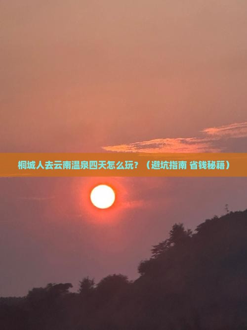 桐城去云南温泉四日游