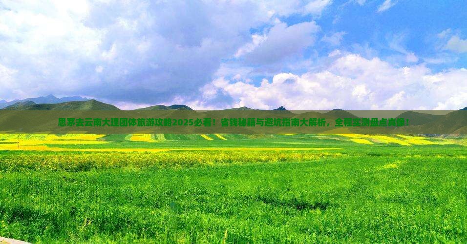 思茅去云南大理团体旅游