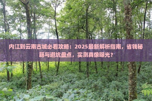 内江到云南古城攻略