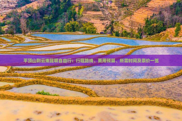 平顶山到云南昆明自由行：行程路线、费用预算、所需时间及票价一览