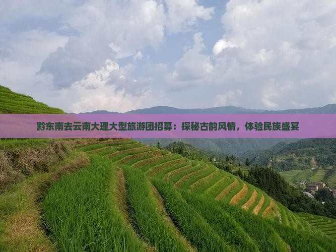 黔东南去云南大理大型旅游团招募：探秘古韵风情，体验民族盛宴