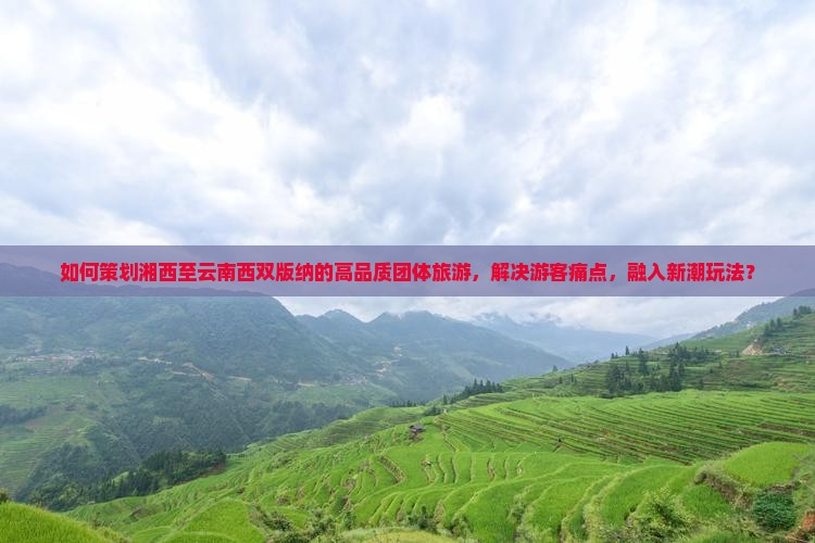 如何策划湘西至云南西双版纳的高品质团体旅游，解决游客痛点，融入新潮玩法？