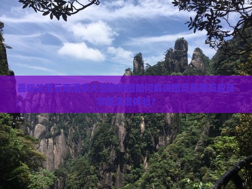 嘉峪关至云南温泉大型旅游团如何解决团员高原反应及享受深度体验？