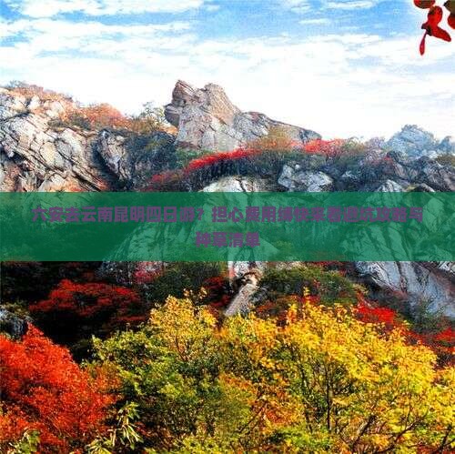 六安去云南昆明四日游？担心费用缚快来看避坑攻略与种草清单