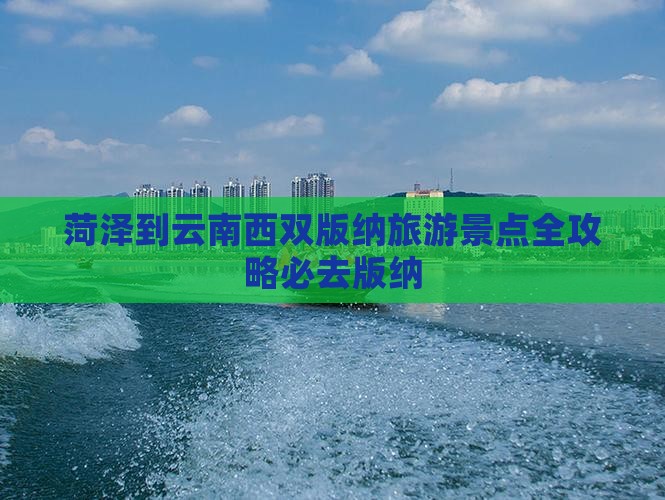 菏泽到云南西双版纳旅游景点全攻略必去版纳