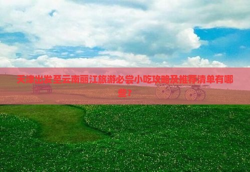 天津出发至云南丽江旅游必尝小吃攻略及推荐清单有哪些？