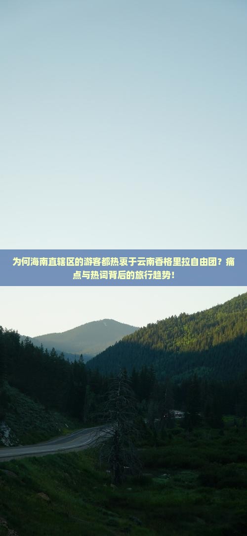 为何海南直辖区的游客都热衷于云南香格里拉自由团？痛点与热词背后的旅行趋势！