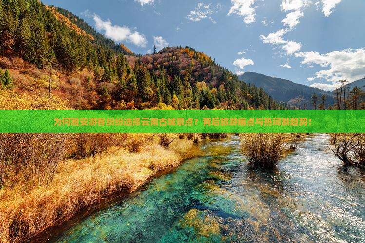 为何雅安游客纷纷选择云南古城景点？背后旅游痛点与热词新趋势！