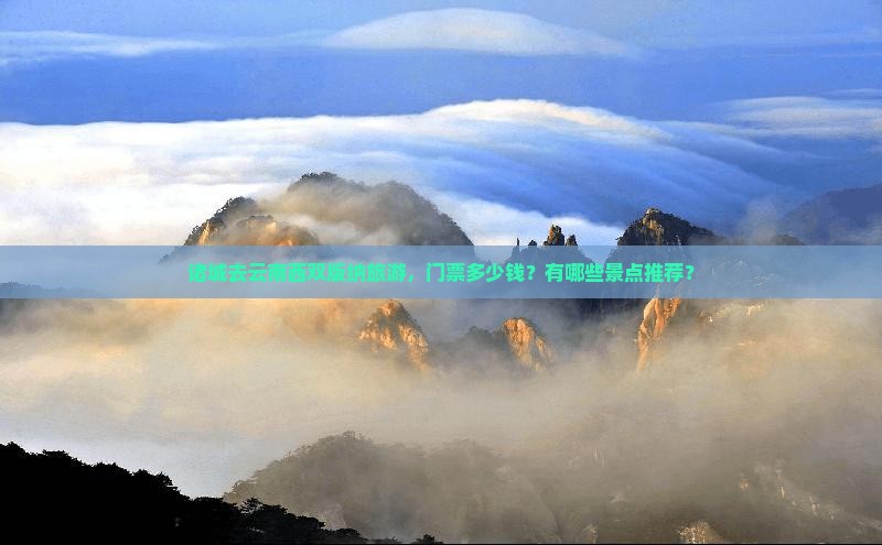 诸城去云南西双版纳旅游，门票多少钱？有哪些景点推荐？