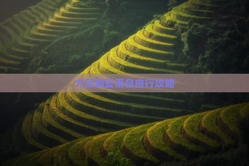 大同到云南自由行攻略