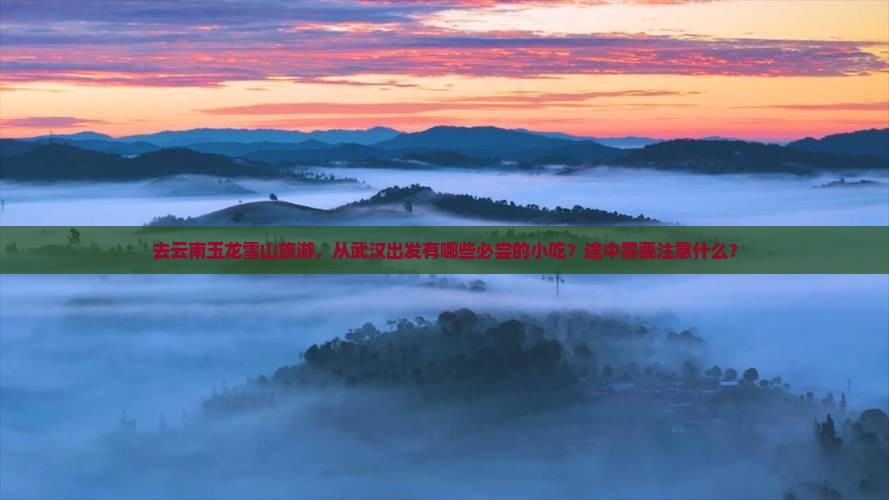 去云南玉龙雪山旅游，从武汉出发有哪些必尝的小吃？途中需要注意什么？