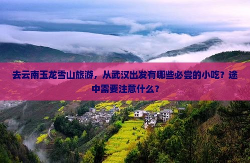 去云南玉龙雪山旅游，从武汉出发有哪些必尝的小吃？途中需要注意什么？