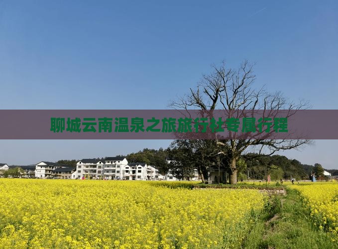 聊城云南温泉之旅旅行社专属行程