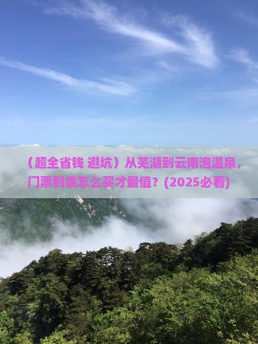 芜湖去云南温泉门票