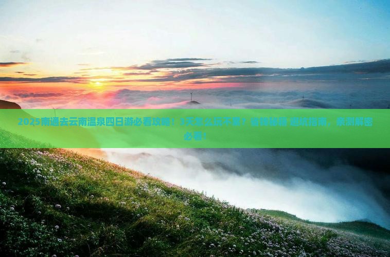 南通去云南温泉四日游