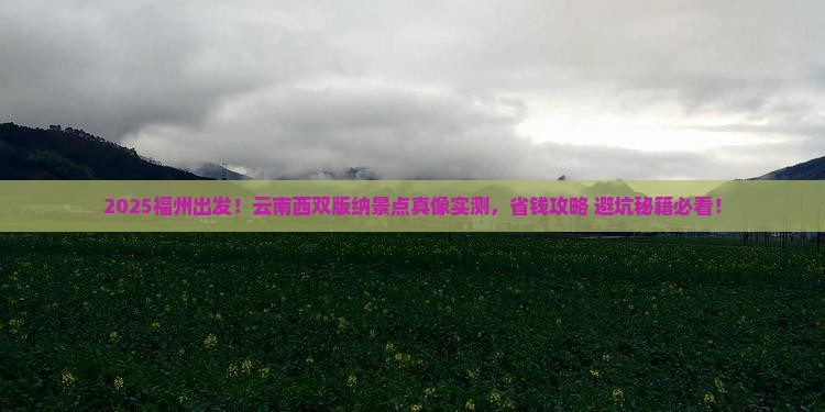 福州去云南西双版纳景点