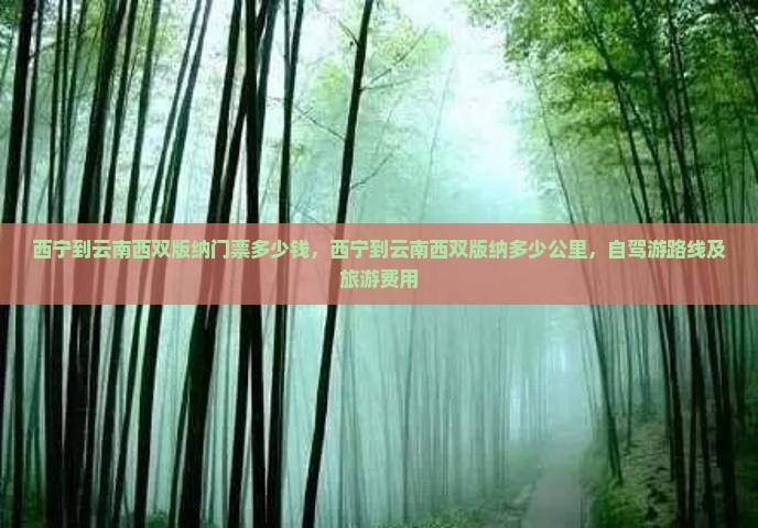 西宁到云南西双版纳门票