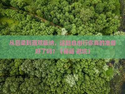 吕梁去云南西双版纳自由行