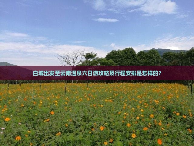 白城出发至云南温泉六日游攻略及行程安排是怎样的？
