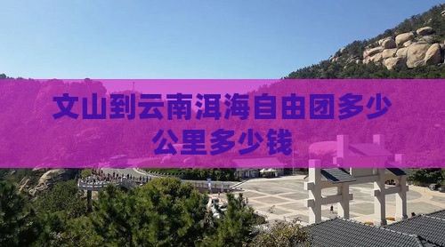 文山到云南洱海自由团多少公里多少钱