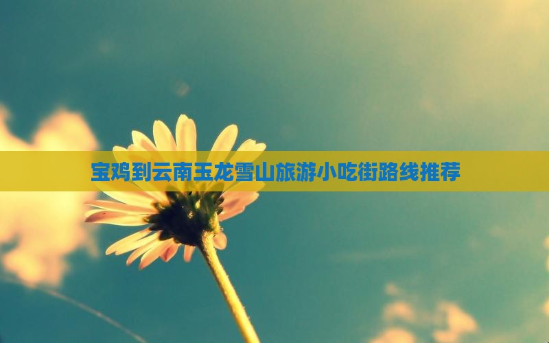 宝鸡到云南玉龙雪山旅游小吃街路线推荐