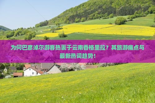 为何巴彦淖尔游客热衷于云南香格里拉？其旅游痛点与最新热词趋势！