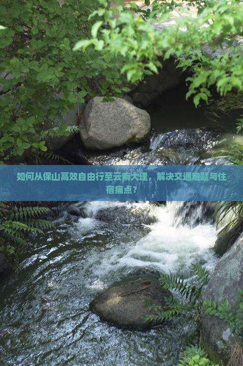 如何从保山高效自由行至云南大理，解决交通难题与住宿痛点？