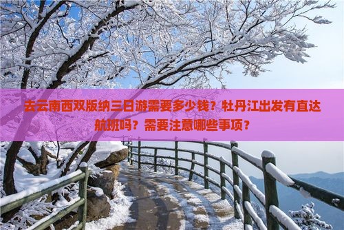 去云南西双版纳三日游需要多少钱？牡丹江出发有直达航班吗？需要注意哪些事项？