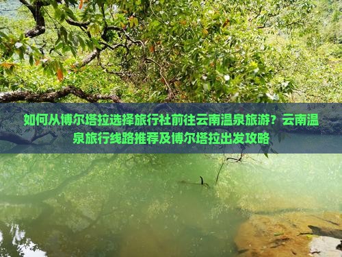 如何从博尔塔拉选择旅行社前往云南温泉旅游？云南温泉旅行线路推荐及博尔塔拉出发攻略